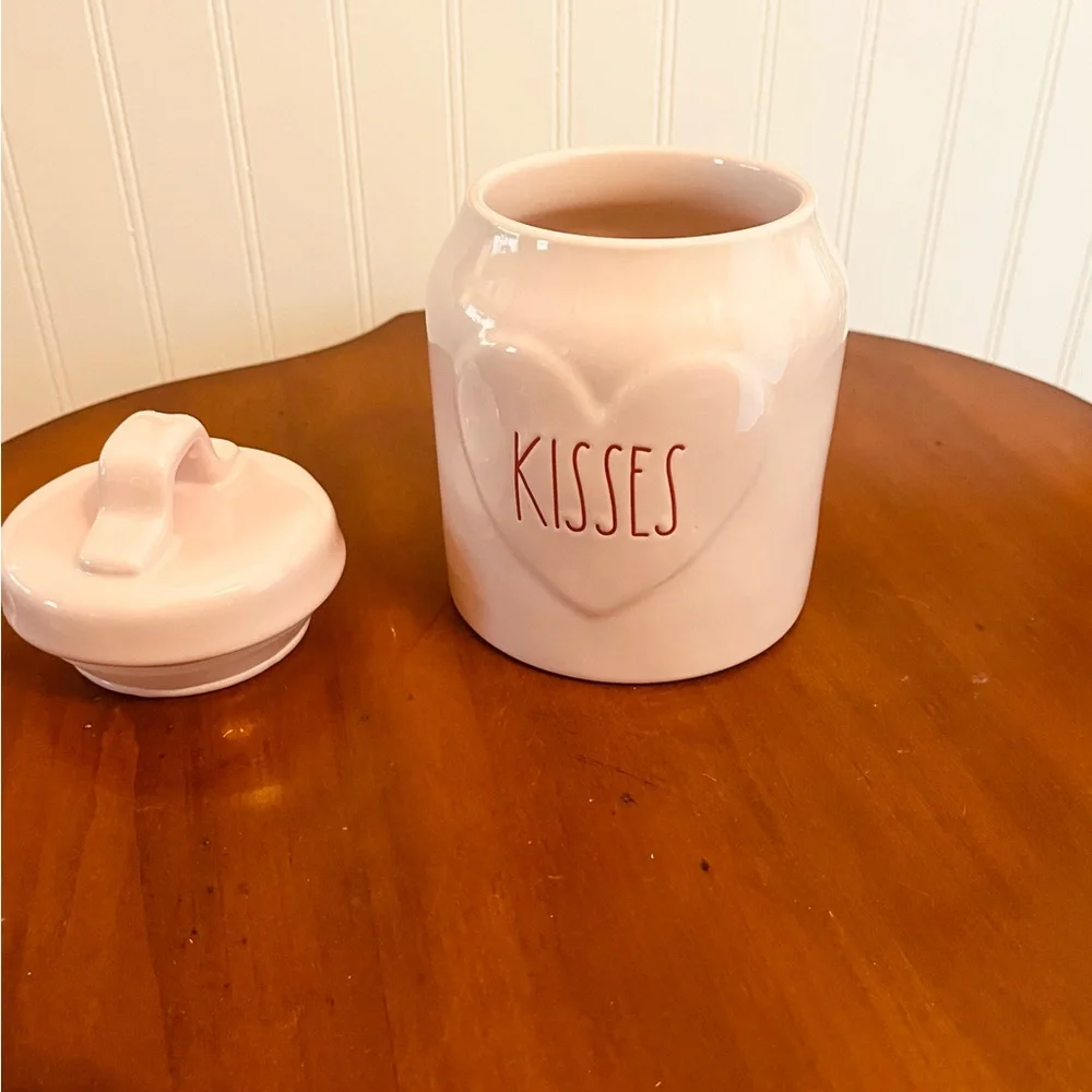 Pink Ceramic Kisses Jar